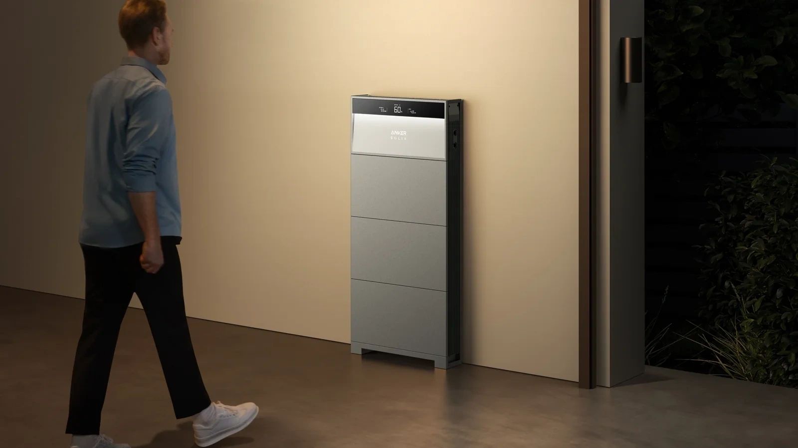 Anker SOLIX thuisbatterij in een woning